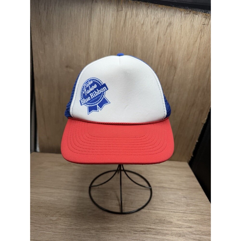 Vintage Pabst Lake Tahoe Otto Trucker SnapBack Hat